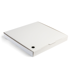 Regular-Fold Pizza Box - White