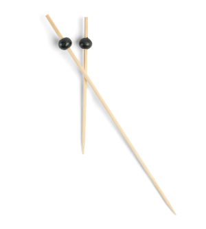 Bamboo Black Bead Picks - 7cm & 12cm