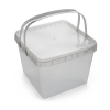 Tamper Evident Square 4.2L with Lid + Handles