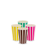 16oz Candy Stripe Paper Cold Cup
