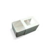 Macaron Box - 2 White with Window