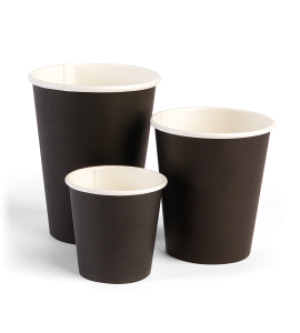 Single Wall Black Cups