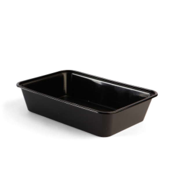 Black Plastic Rectangular Takeaway Containers Home Delivery Shop