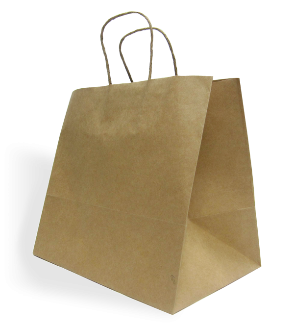 Brown Paper Carry Bag Deluxe BCB-T-T-
